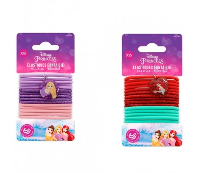 Blister 15 Gomas de Pelo Princesas Disney surtido