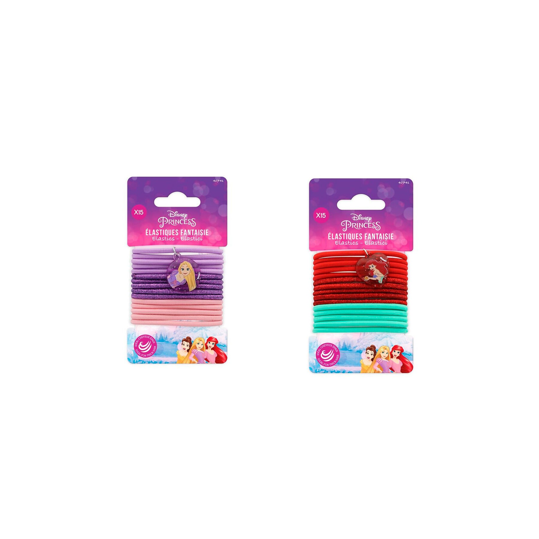 Blister 15 Gomas de Pelo Princesas Disney surtido