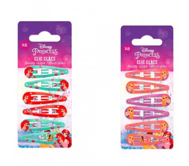 Blister 4 Horquillas Princesas Disney surtido