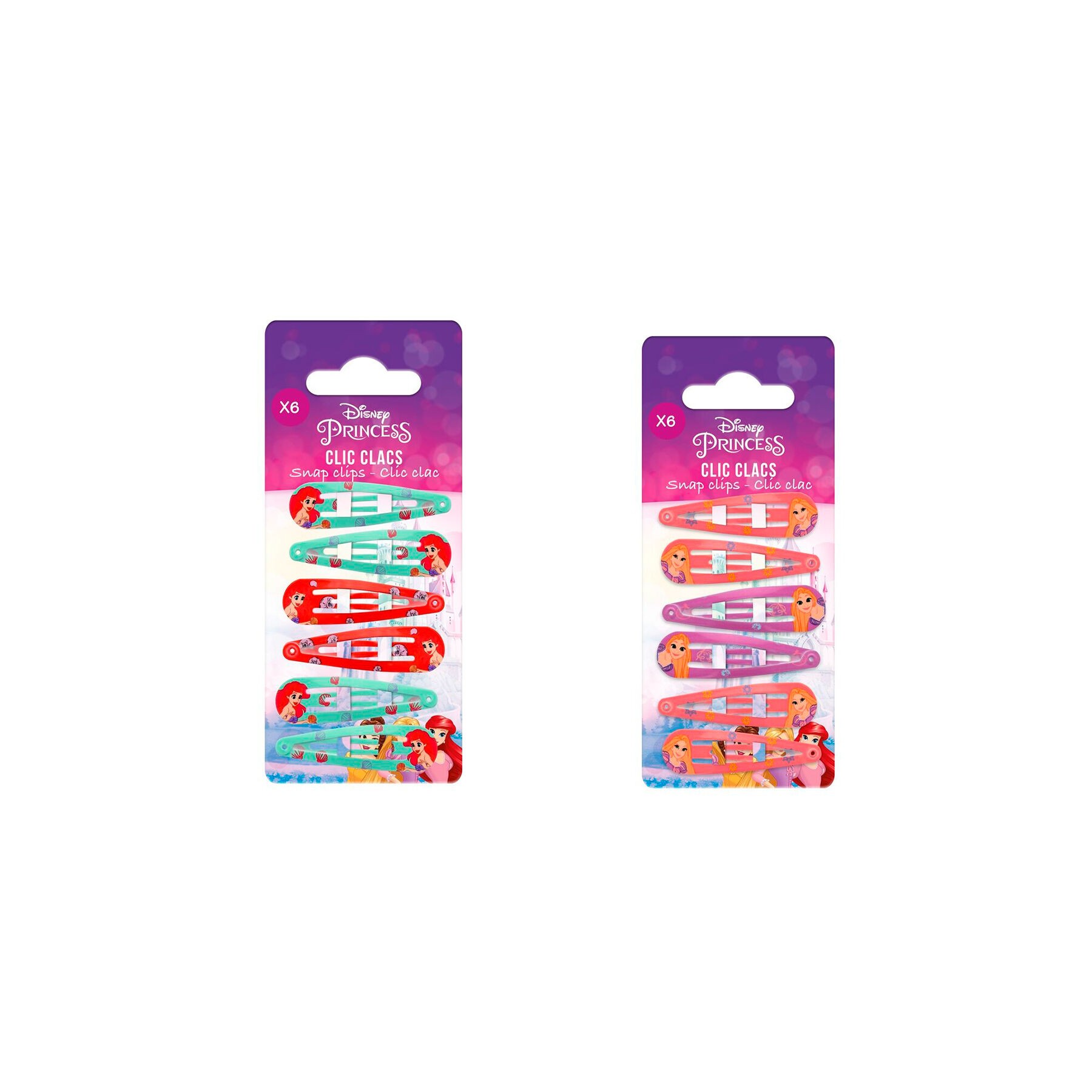 Blister 4 Horquillas Princesas Disney surtido