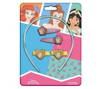 Blister Diadema + 4 Horquillas Princesas Disney