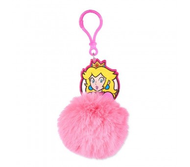 Llavero Pompom Peach Super Mario Bros