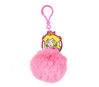 Llavero Pompom Peach Super Mario Bros