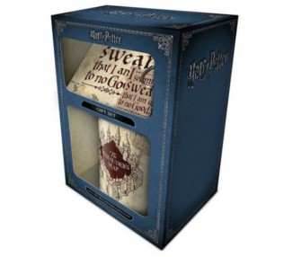 Set Taza + Posavaso y llavero Mapa Merodeador Harry Potter