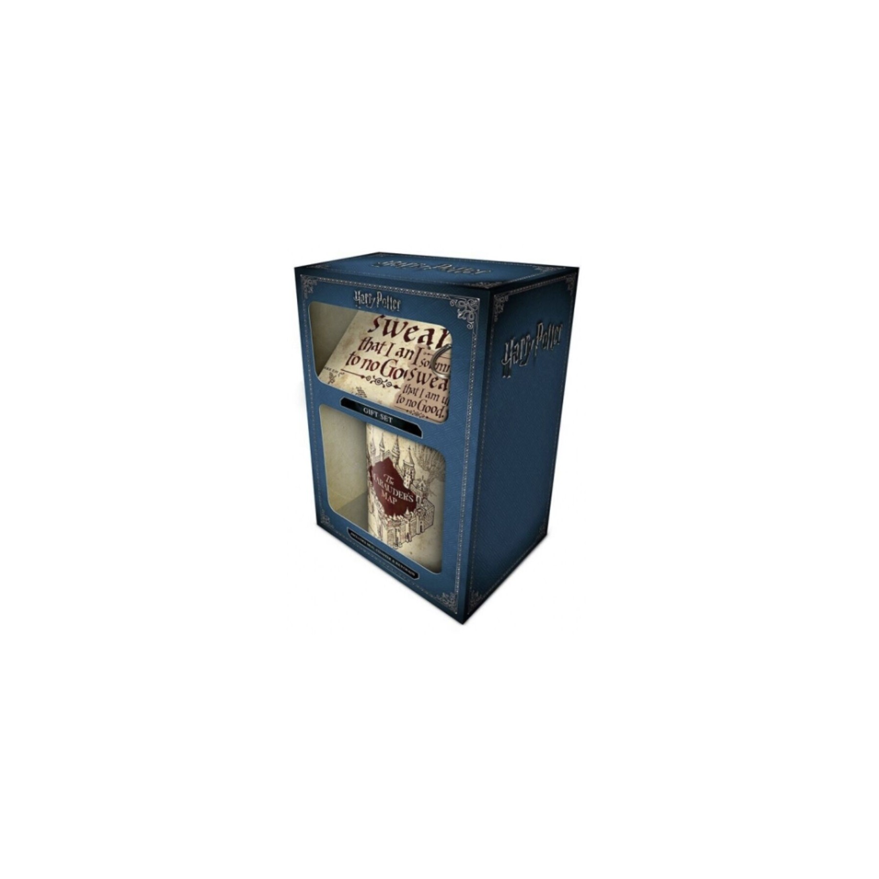 Set Taza + Posavaso y llavero Mapa Merodeador Harry Potter