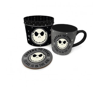 Set Taza + Posavasos Pesadilla Antes de Navidad Disney
