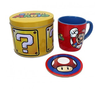 Set Taza y Posavasos Golden Super Mario Bros