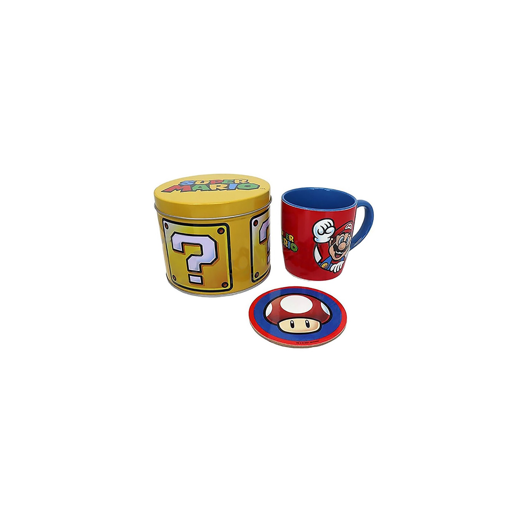 Set Taza y Posavasos Golden Super Mario Bros