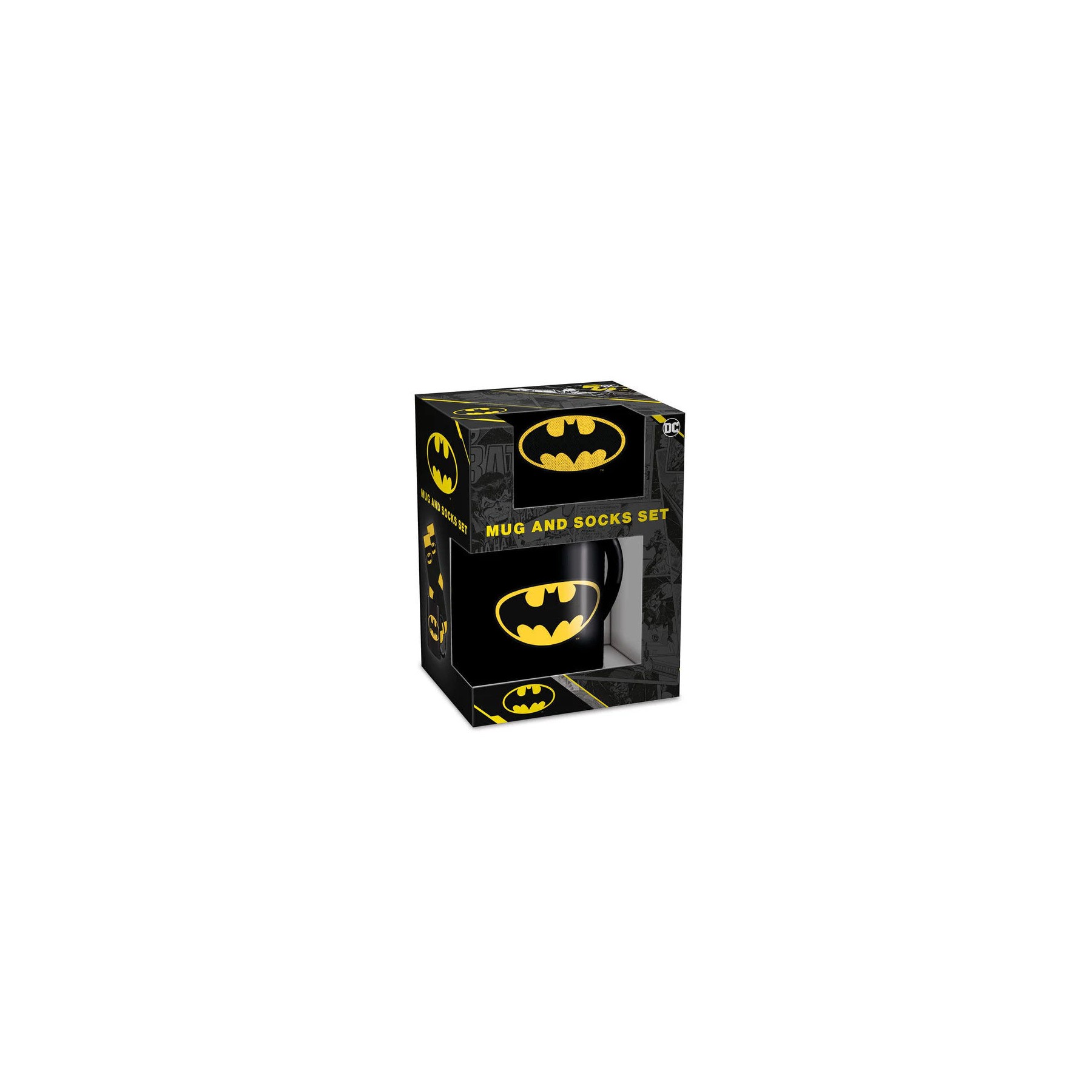 Set Taza y Calcetines Logo Batman DC Comics