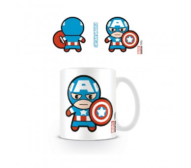 Taza Kawaii Capitan America Marvel 315ml