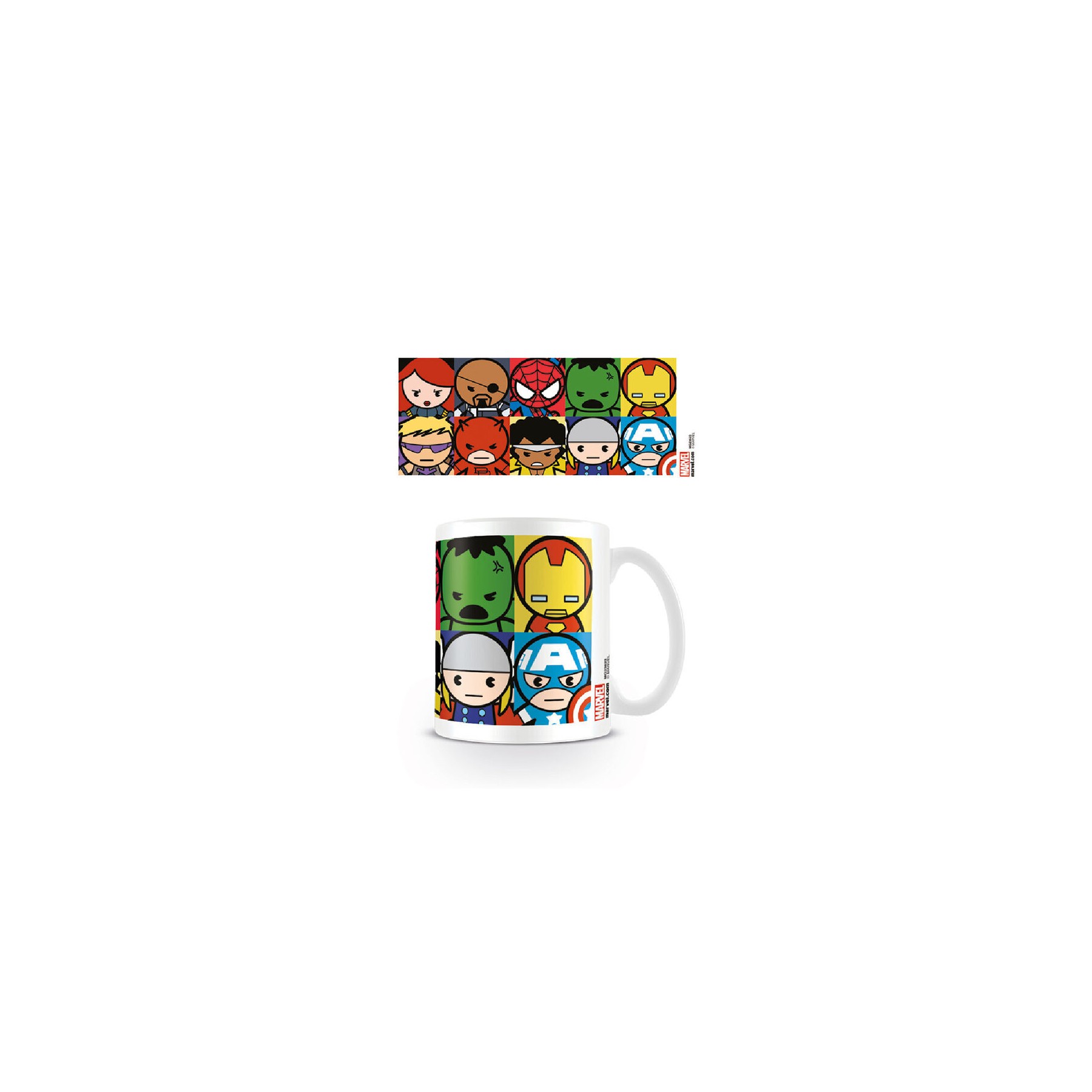 Taza Personajes Kawaii Marvel 315ml