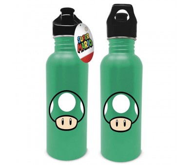 Cantimplora acero inoxidable Champiñon Verde Super Mario Bros
