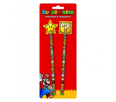 Blister lapices con goma Super Mario Bros