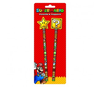 Blister lapices con goma Super Mario Bros