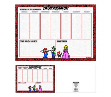 Planificador semanal A4 Super Mario Bros