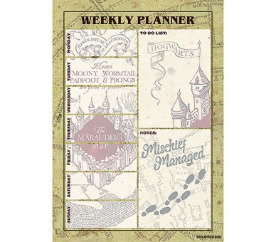 Planificador semanal A5 Mapa Merodeador Harry Potter
