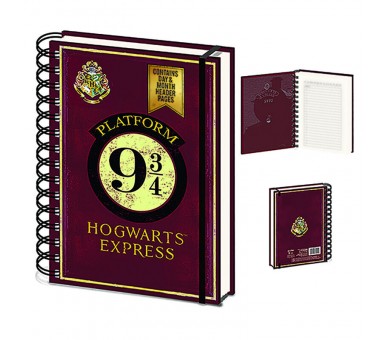 Cuaderno A5 Plataforma 9 3/4 Harry Potter