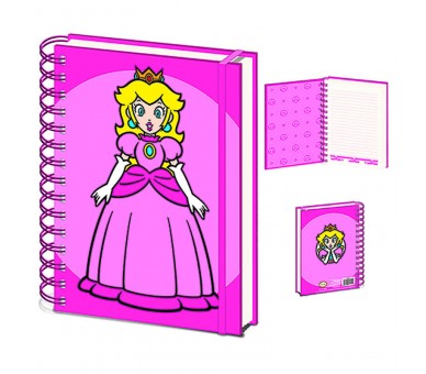 Cuaderno A5 Peach Super Mario Bros