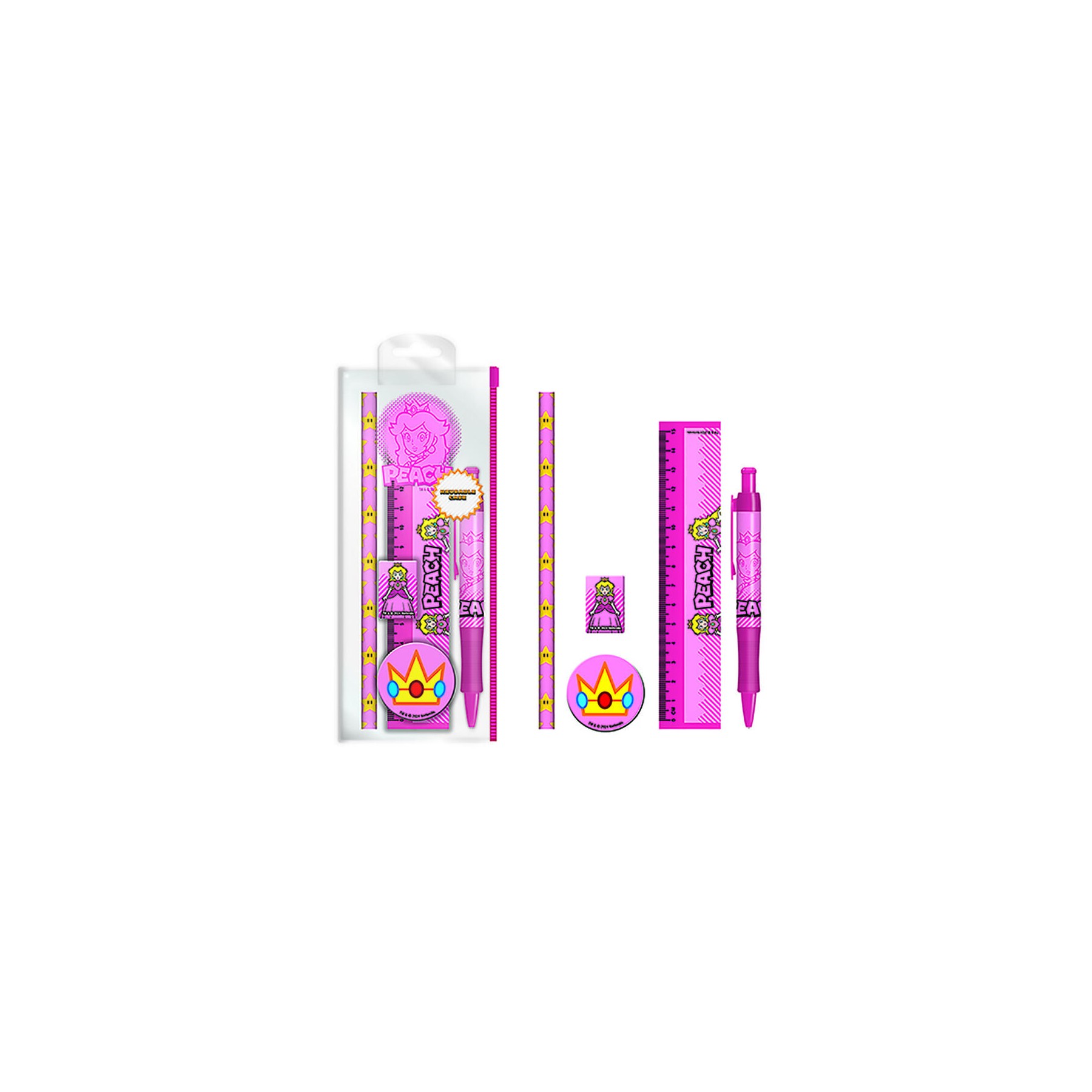 Set papeleria Peach Super Mario Bros