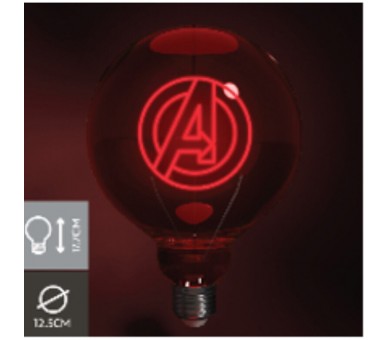 Bombilla LED Neon Los Vengadores Avengers Marvel