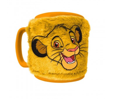 Taza funda de peluche El Rey Leon Disney 440ml