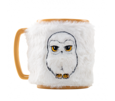 Taza funda de peluche Hedwig Harry Potter 440ml