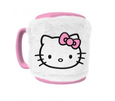 Taza funda de peluche Hello Kitty 440ml