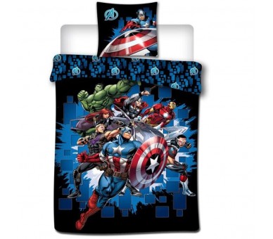 Funda nordica Los Vengadores Avengers Marvel cama 90cm policotton