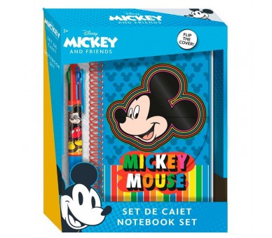 Set libreta + boligrafo Mickey Disney
