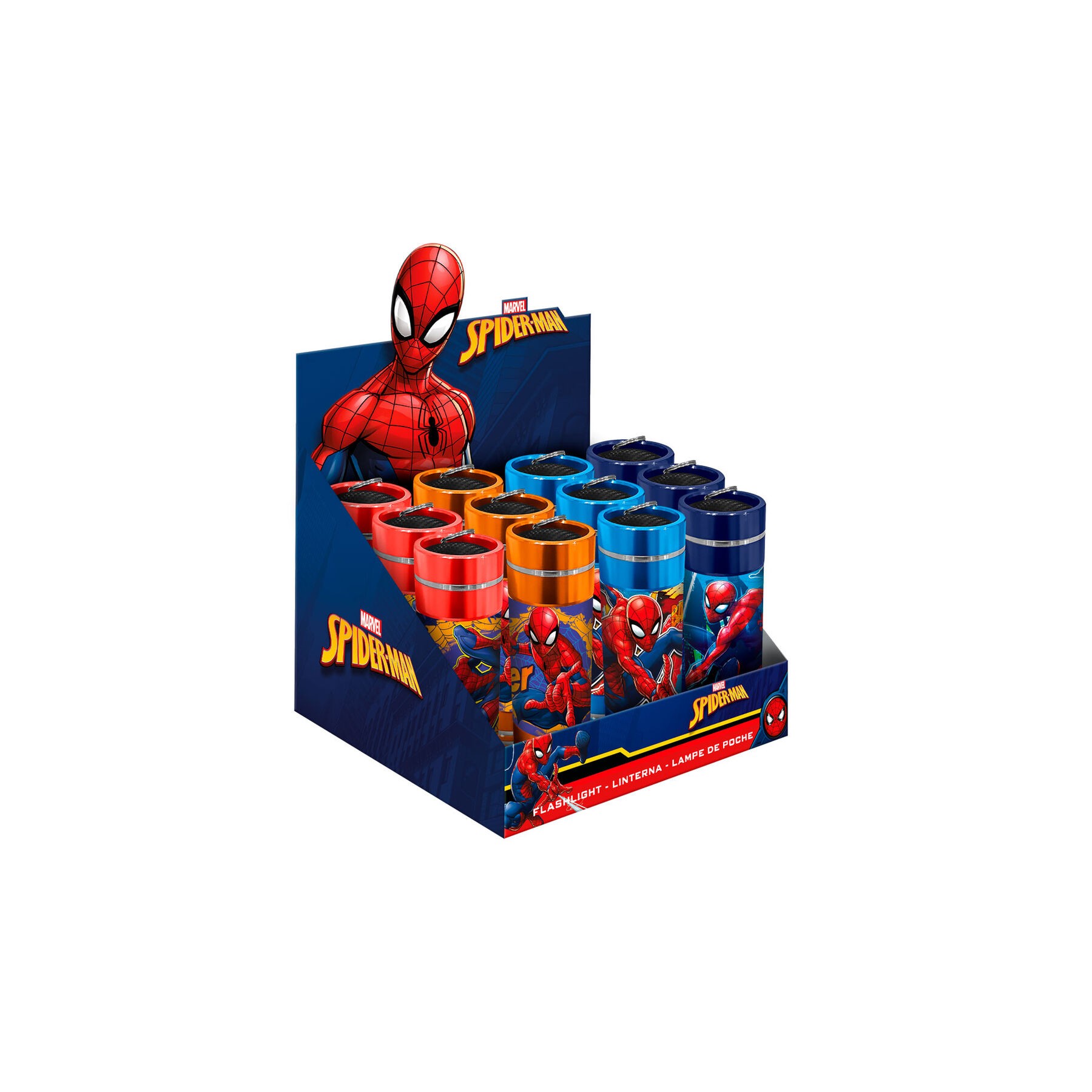Linterna LED aluminio Spiderman Marvel surtido