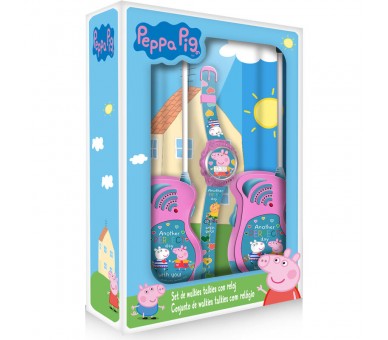 Blister Reloj Digital + Walkie Takie Peppa Pig