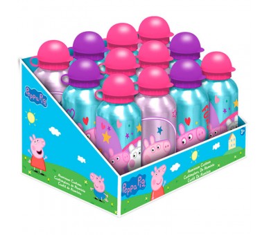 Cantimplora aluminio Peppa Pig 500m surtido