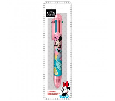 Boligrafo 6 colores Minnie Disney