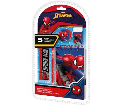 Set papeleria Spiderman Marvel 5pzs