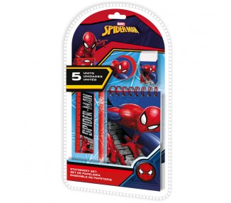 Set papeleria Spiderman Marvel 5pzs
