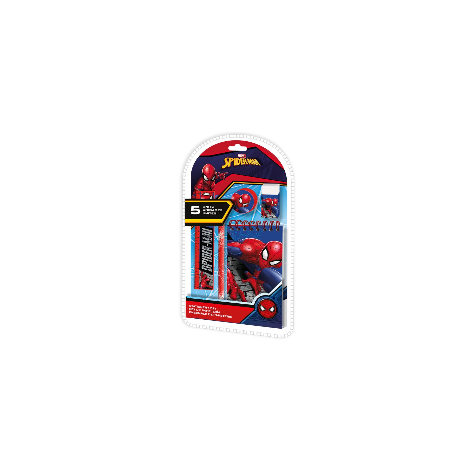 Set papeleria Spiderman Marvel 5pzs