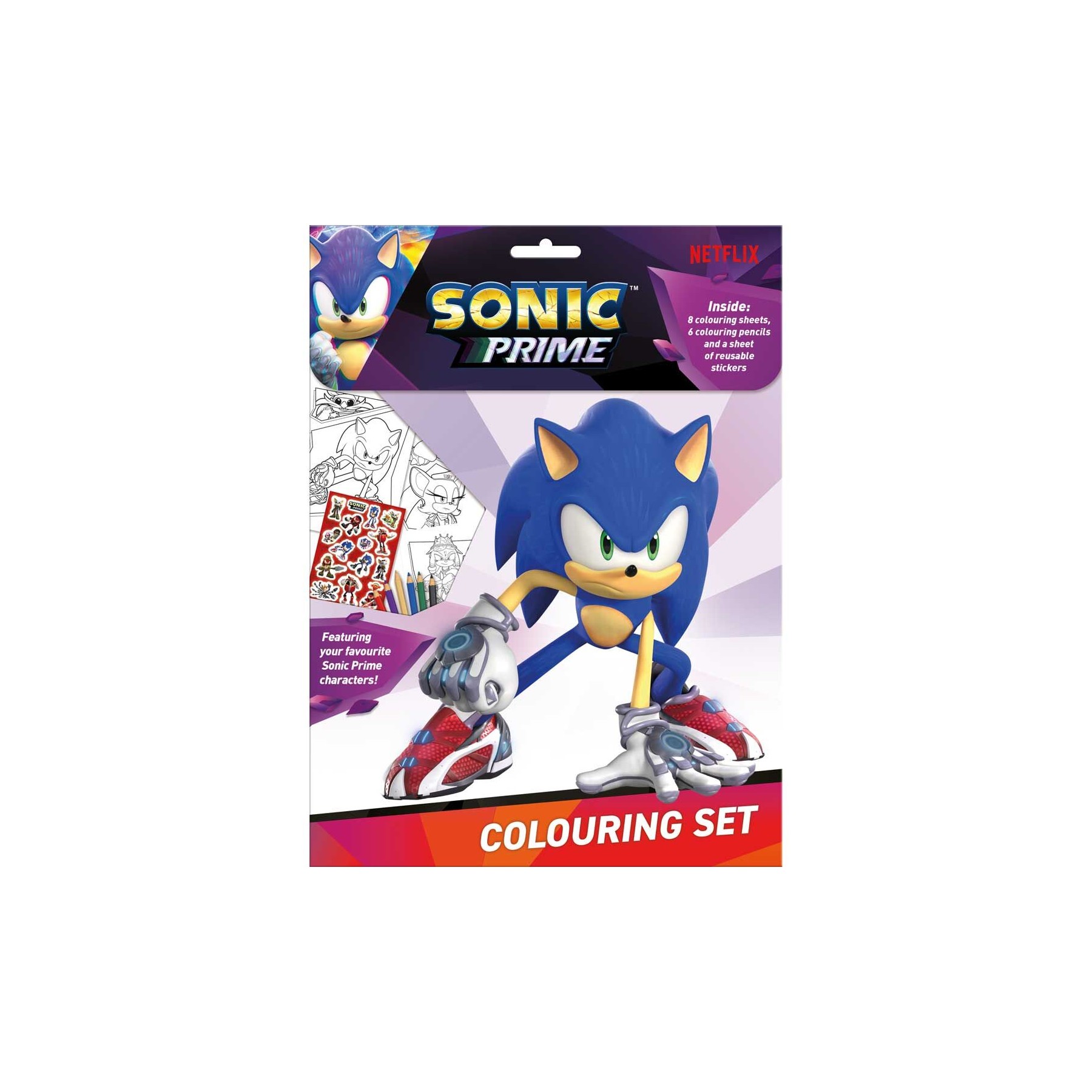 Set colorear Sonic Prime