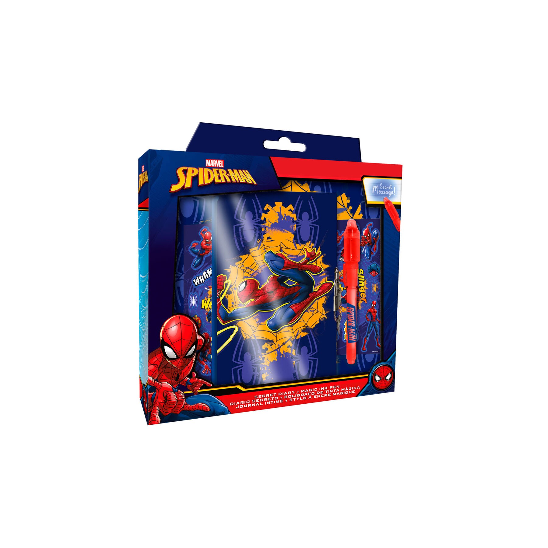 Diario con boligrafo magico Spiderman Marvel