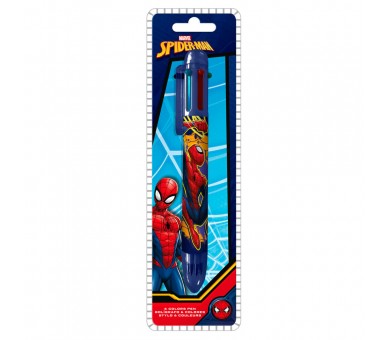 Boligrafo 6 colores Spiderman Marvel