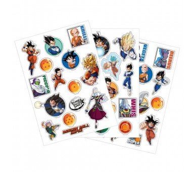 Set pegatinas removibles Dragon Ball Super