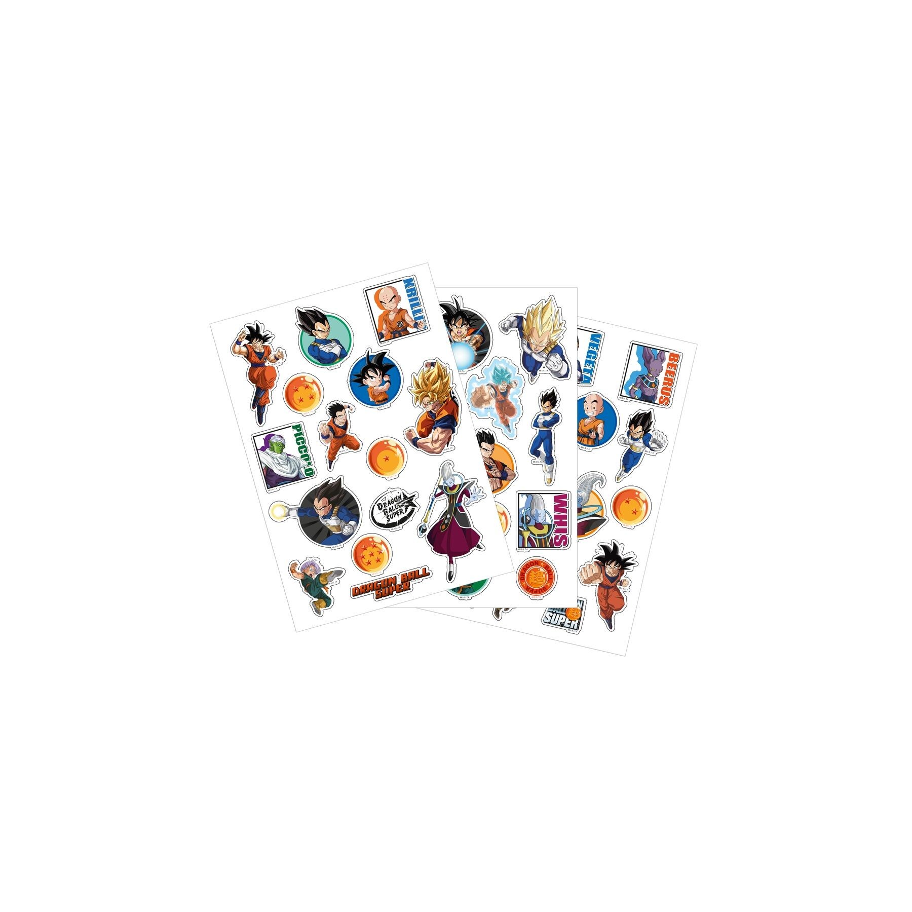 Set pegatinas removibles Dragon Ball Super