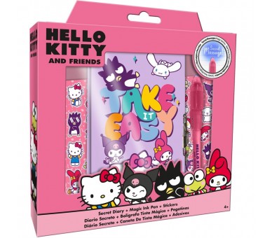 Diario + boligrafo magico Hello Kitty and Friends