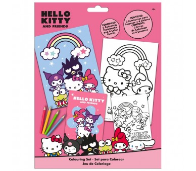 Set colorear Hello Kitty and Friends