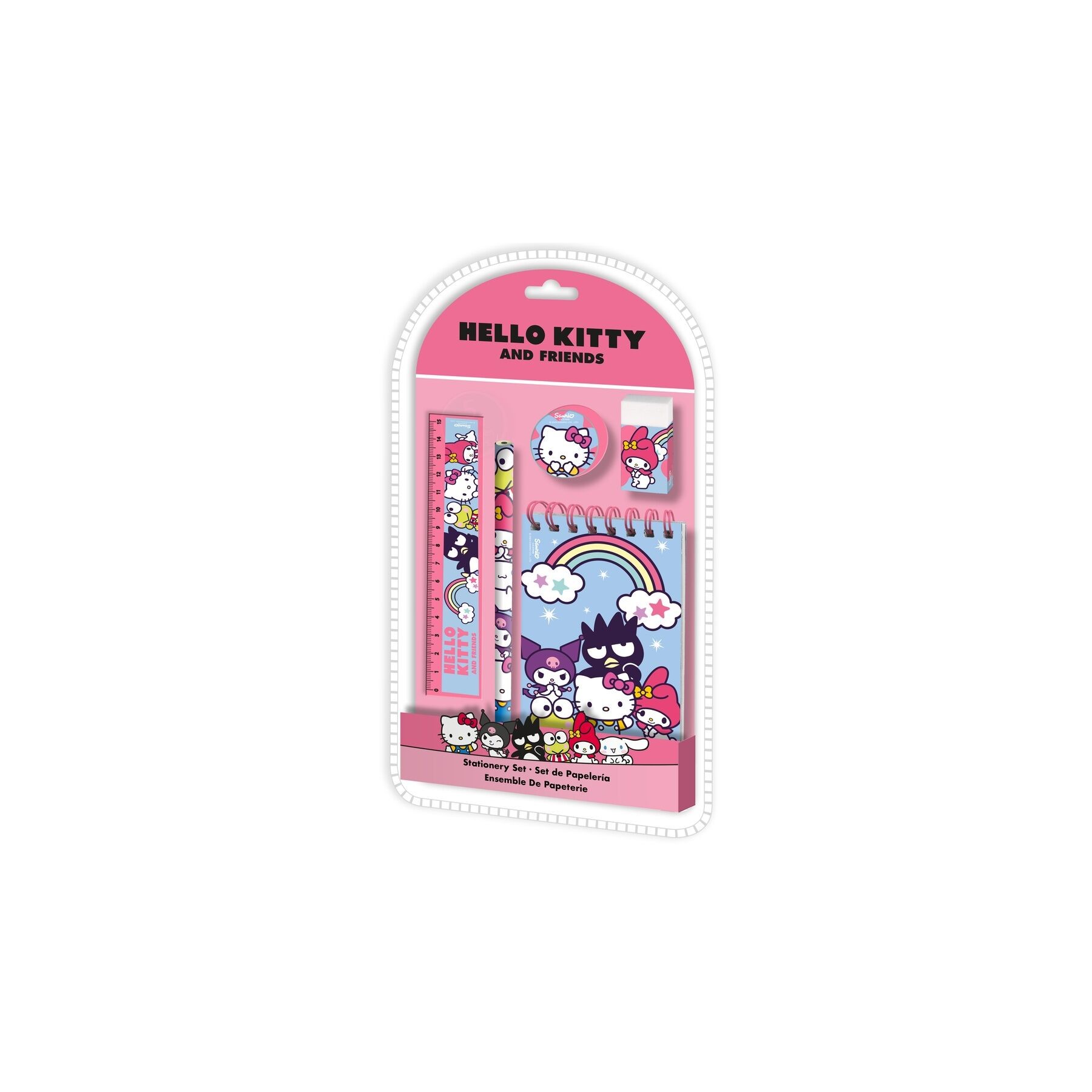 Blister papeleria Hello Kitty and Friends 5pzs