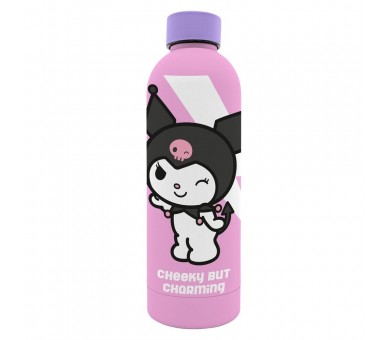 Botella acero inoxidable Kuromi Hello Kitty 800ml