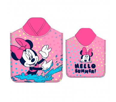 Poncho toalla Minnie Disney microfibra