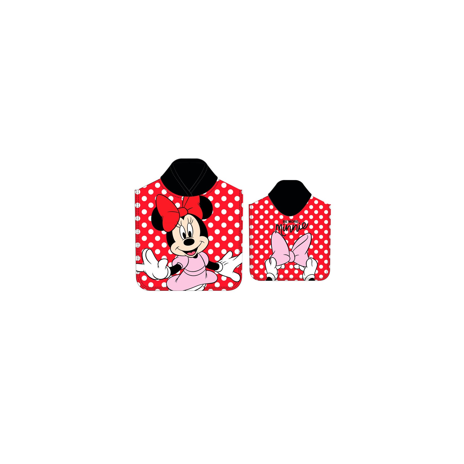 Poncho toalla Minnie Disney microfibra