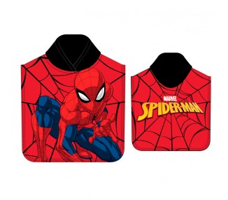 Poncho toalla Spiderman Marvel microfibra