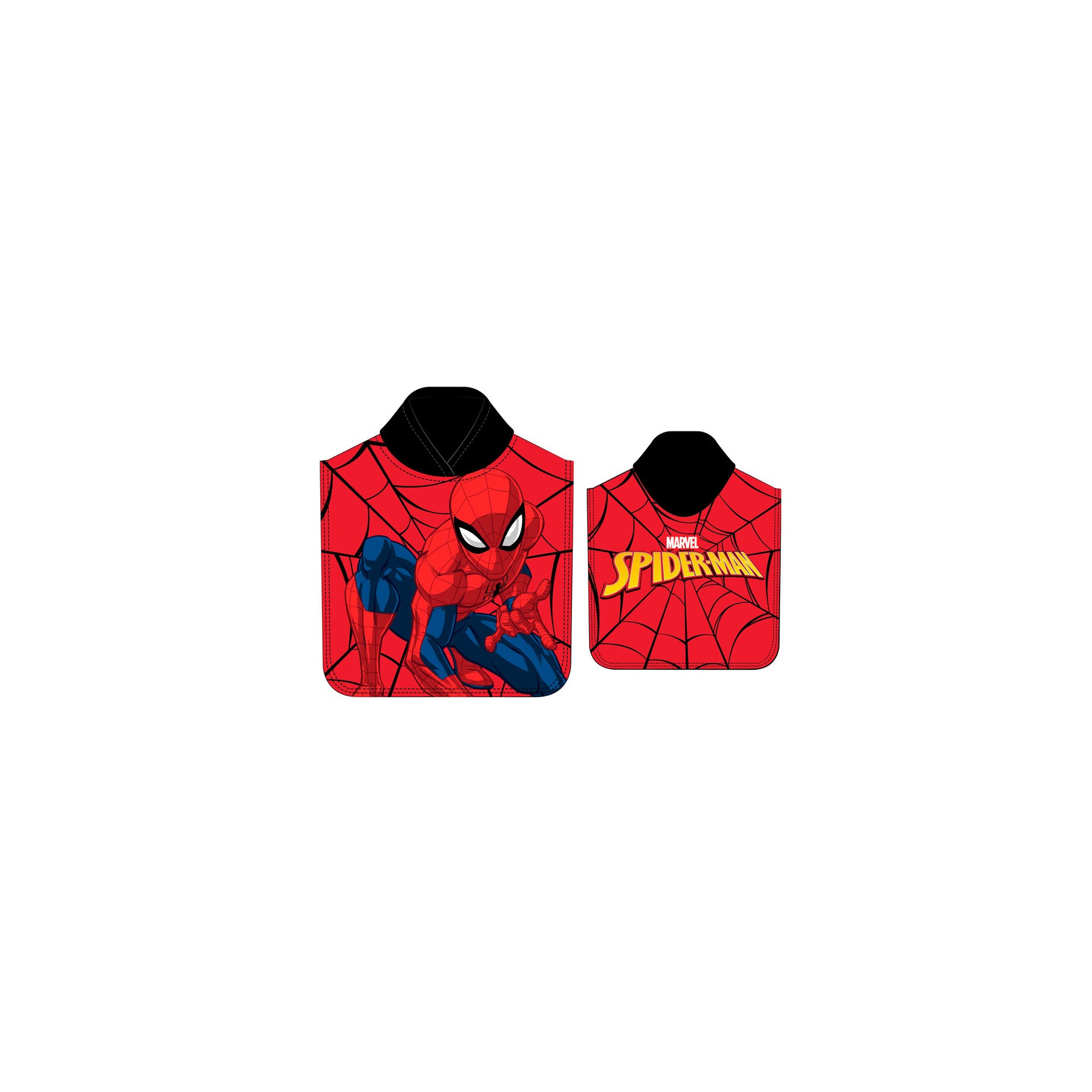 Poncho toalla Spiderman Marvel microfibra