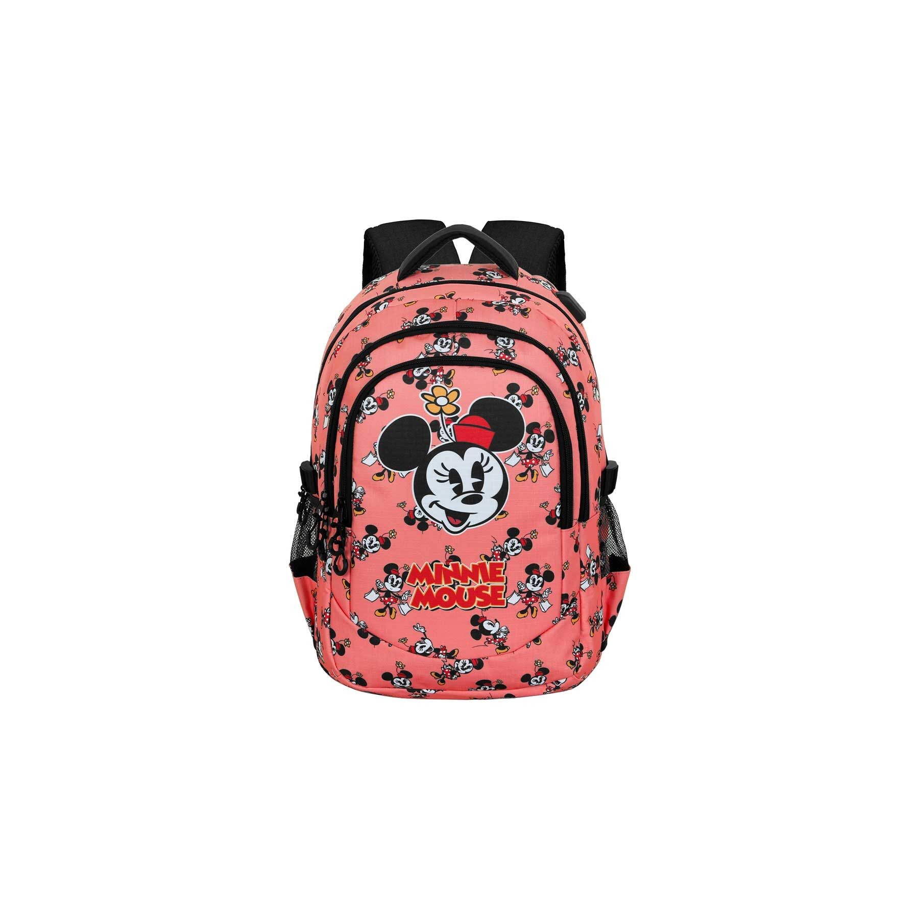 Mochila Plus Aqua Minnie Disney 44cm